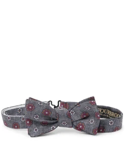 Favourbrook Grey Chartwell Silk Bow Tie- Bow Ties
