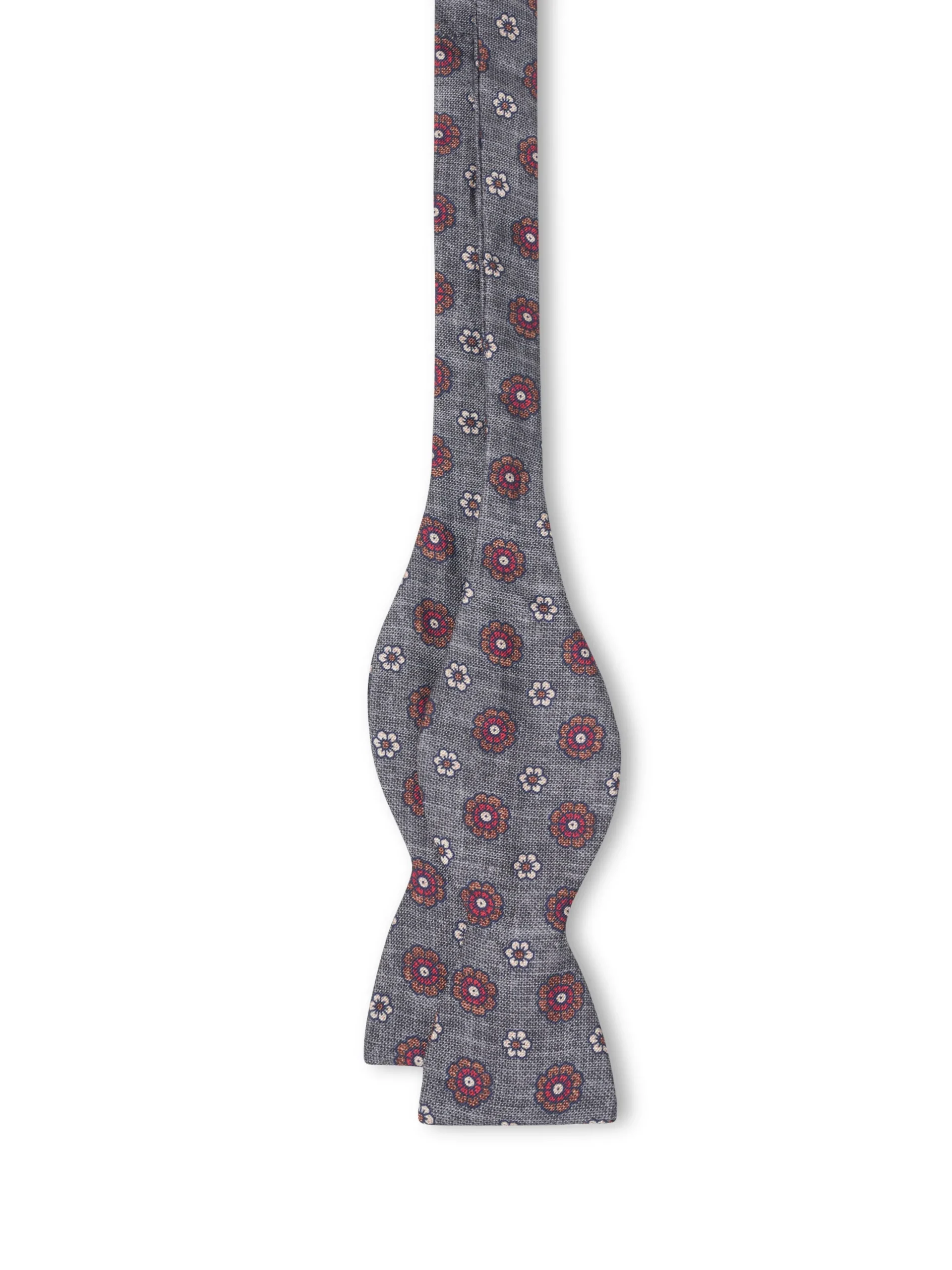 Favourbrook Grey Chartwell Silk Bow Tie- Bow Ties