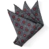 Favourbrook Grey Chartwell Silk Pocket Square- Pocket Squares
