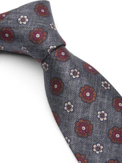 Favourbrook Grey Chartwell Silk Tie- Ties