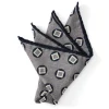 Favourbrook Grey Clivedon Silk Pocket Square- Pocket Squares