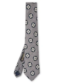 Favourbrook Grey Clivedon Silk Tie- Ties