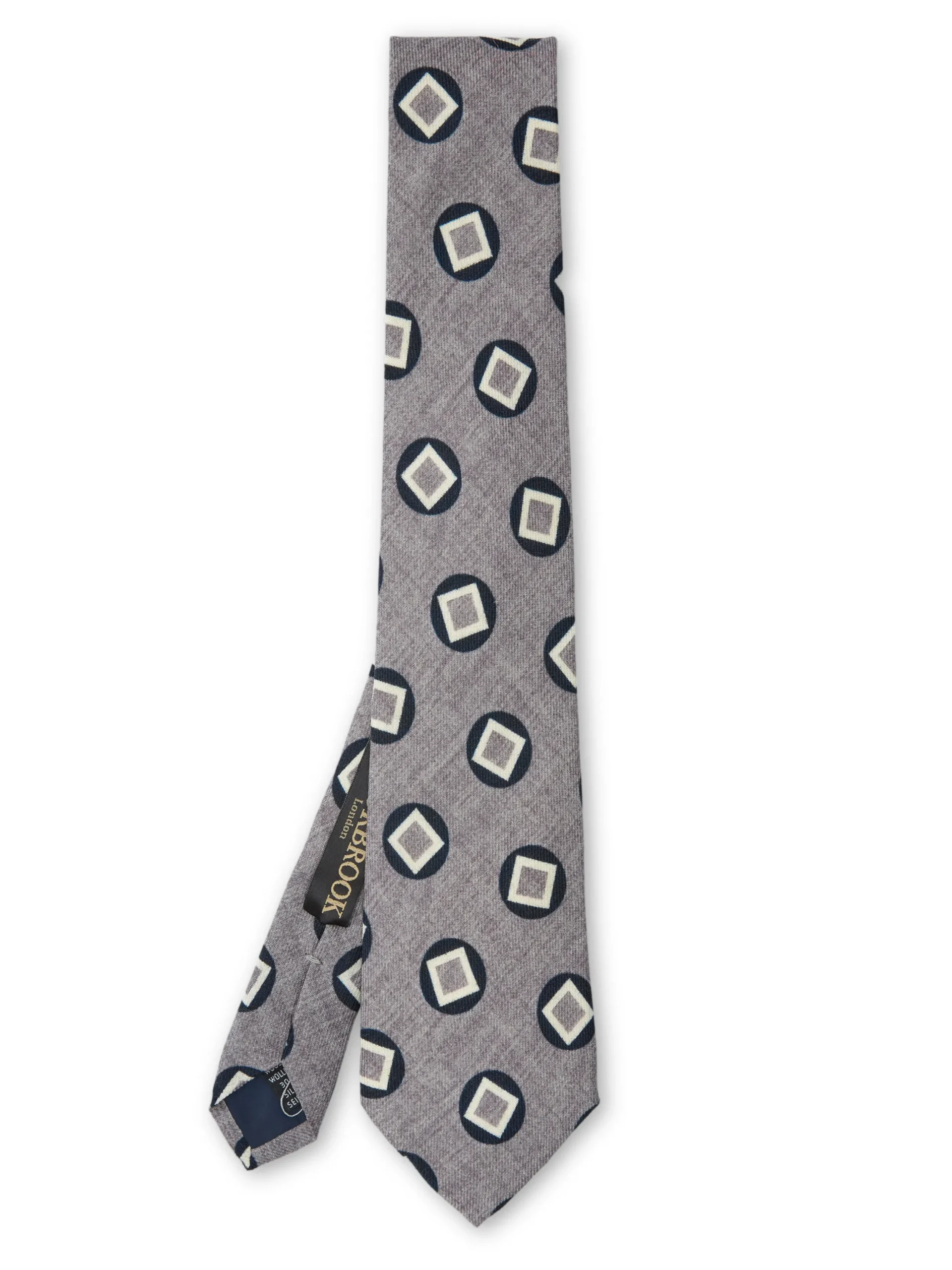 Favourbrook Grey Clivedon Silk Tie- Ties