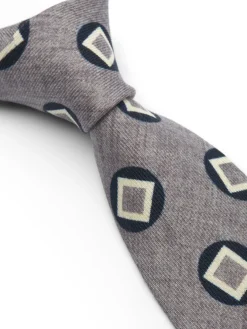 Favourbrook Grey Clivedon Silk Tie- Ties