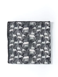 Favourbrook Grey Paddock Handkerchief- Pocket Squares