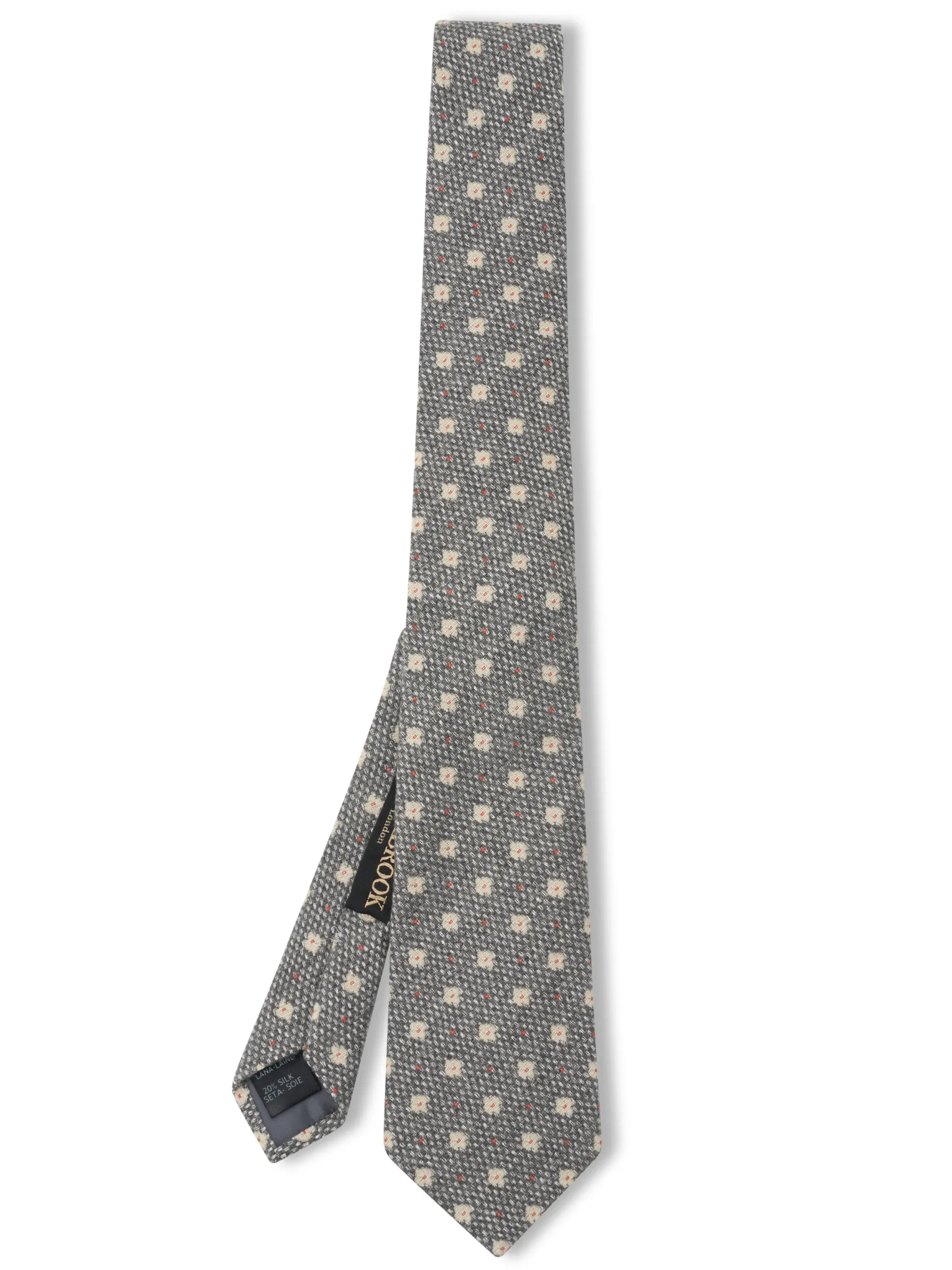 Favourbrook Grey Pryton Wool Tie- Ties