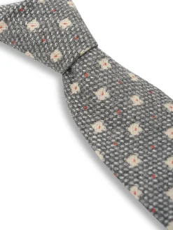 Favourbrook Grey Pryton Wool Tie- Ties