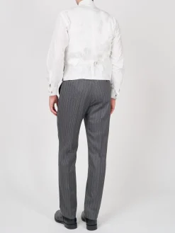 Favourbrook Grey Wetherby Double Breasted 8 Button Shawl Lapel Waistcoat- Waistcoats | Shawl Lapel Waistcoats