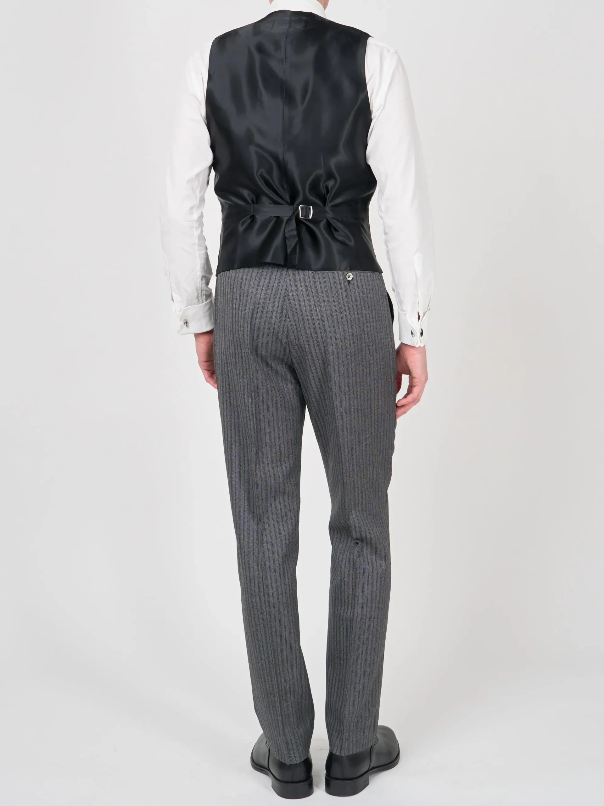 Favourbrook Grey Wilton Cashmere Double Breasted 8 Button Shawl Lapel Waistcoat- Waistcoats | Shawl Lapel Waistcoats