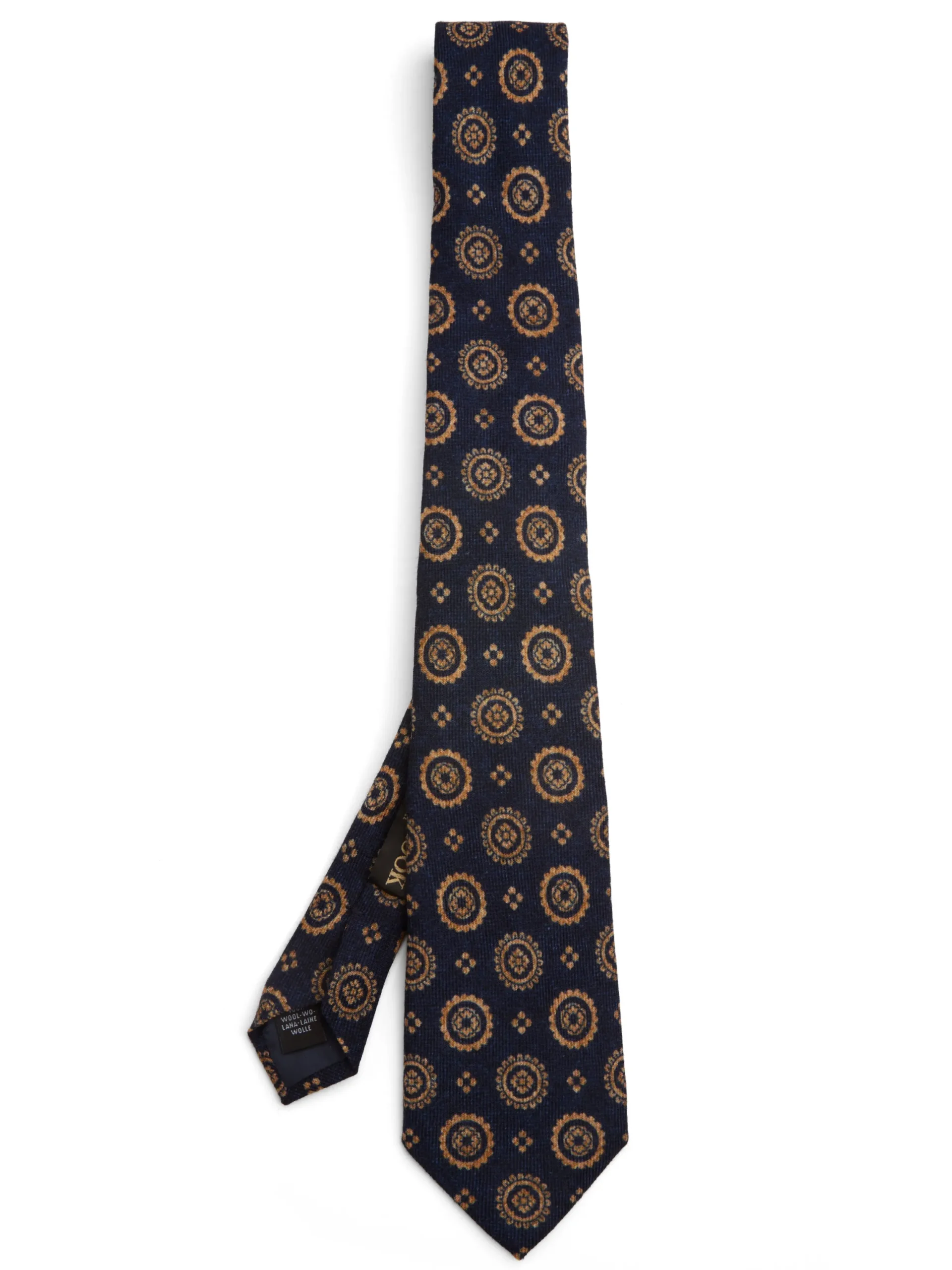 Favourbrook Indigo Blue Wilmington Wool Tie- Ties