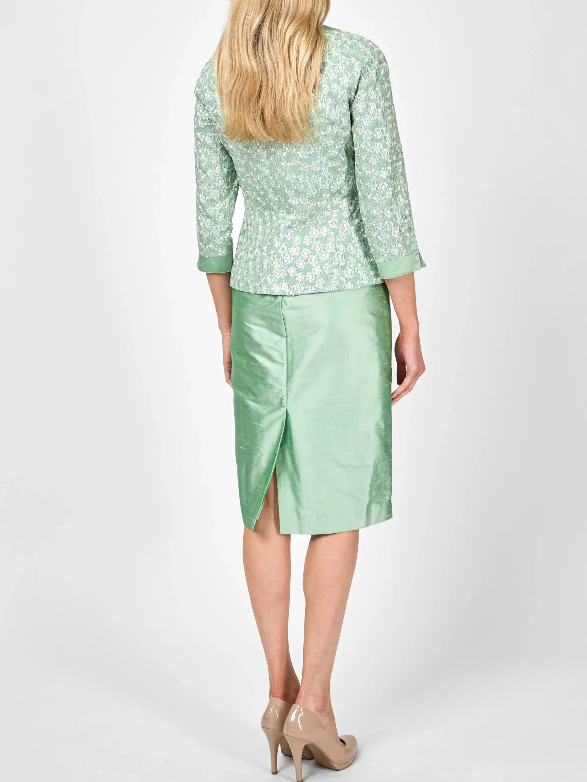 Favourbrook Issy Jacket Green Cosgrove Crease Resist Linen-Women Mother Of The Bride | Short Jackets