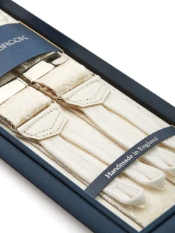 Favourbrook Ivory Albert Silk Braces- Braces
