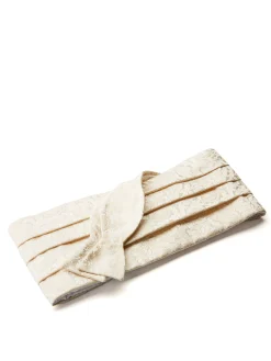 Favourbrook Ivory Albert Silk Pleated Cummerbund & Bow Tie Set- Bow Ties & Cummerbund Sets