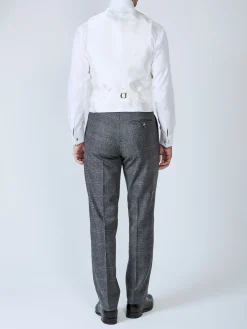 Favourbrook Ivory Albert Silk Single Breasted 6 Button Waistcoat- Groomswear | Waistcoats