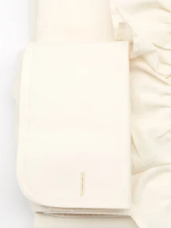Favourbrook Ivory Poplin Cotton Large Frill Shirt- Shirts