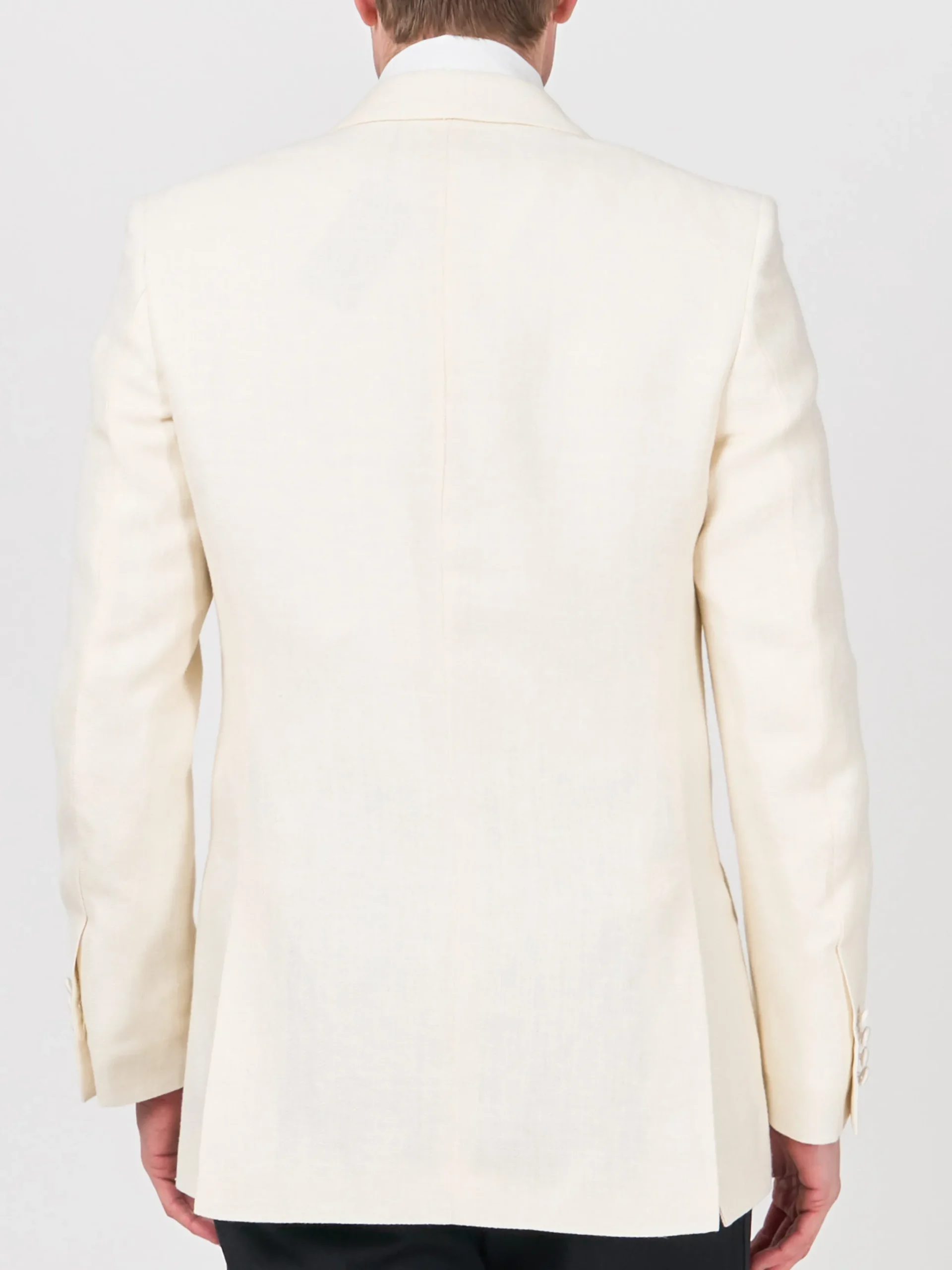 Favourbrook Ivory Randwick Linen Double Breasted Dinner Jacket- Occasionwear | Dinner Jackets