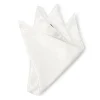 Favourbrook Ivory Satin Silk Pocket Square- Pocket Squares