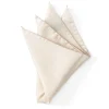 Favourbrook Ivory Spot Silk Pocket Square- Pocket Squares
