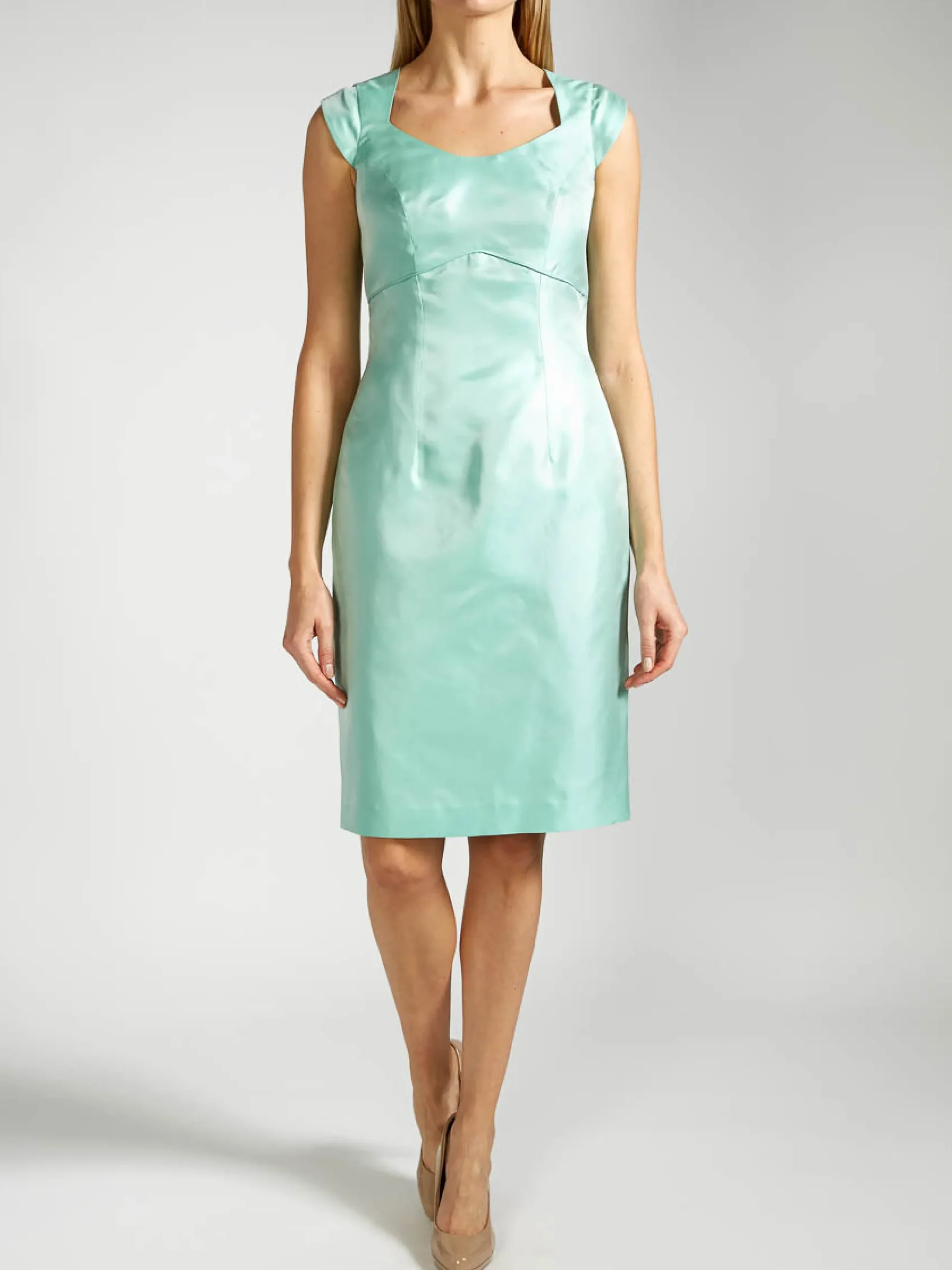 Favourbrook Josephine Dress Aqua Plain Shantung-Women Mother Of The Bride | Dresses
