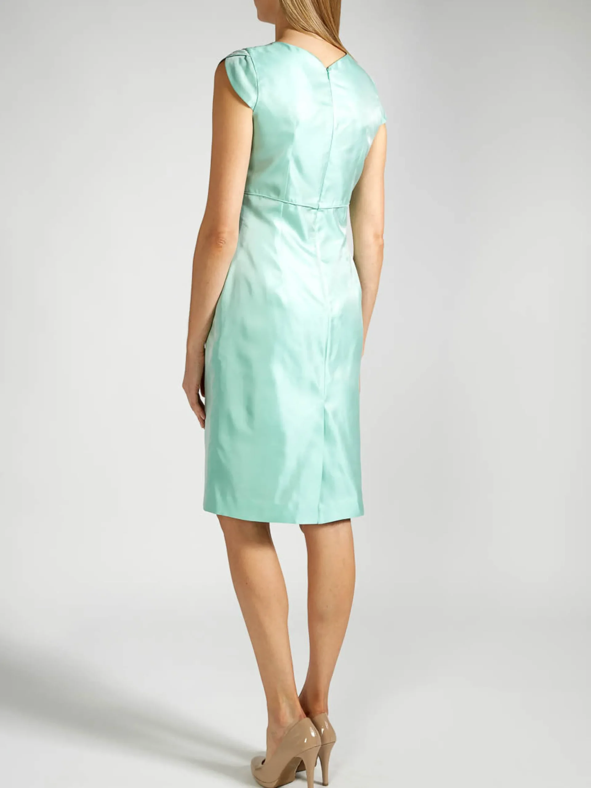 Favourbrook Josephine Dress Aqua Plain Shantung-Women Mother Of The Bride | Dresses