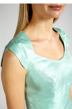 Favourbrook Josephine Dress Aqua Plain Shantung-Women Mother Of The Bride | Dresses
