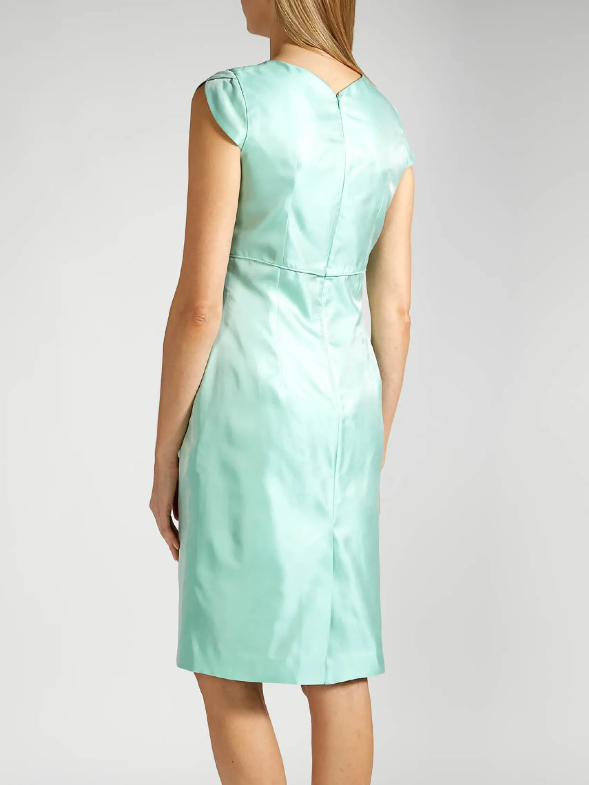 Favourbrook Josephine Dress Aqua Plain Shantung-Women Mother Of The Bride | Dresses