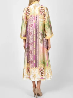 Favourbrook Kimono Coat Eau De Nil Beaufort Silk Satin-Women Jackets & Coats