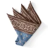 Favourbrook Light Blue Osterley Silk Pocket Square- Pocket Squares