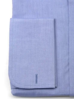 Favourbrook Lilac Blue Poplin Cotton Gatsby Shirt- Shirts