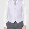 Favourbrook Lilac Randwick Single Breasted 6 Button Piped Waistcoat- Waistcoats | Single Breasted Waistcoats
