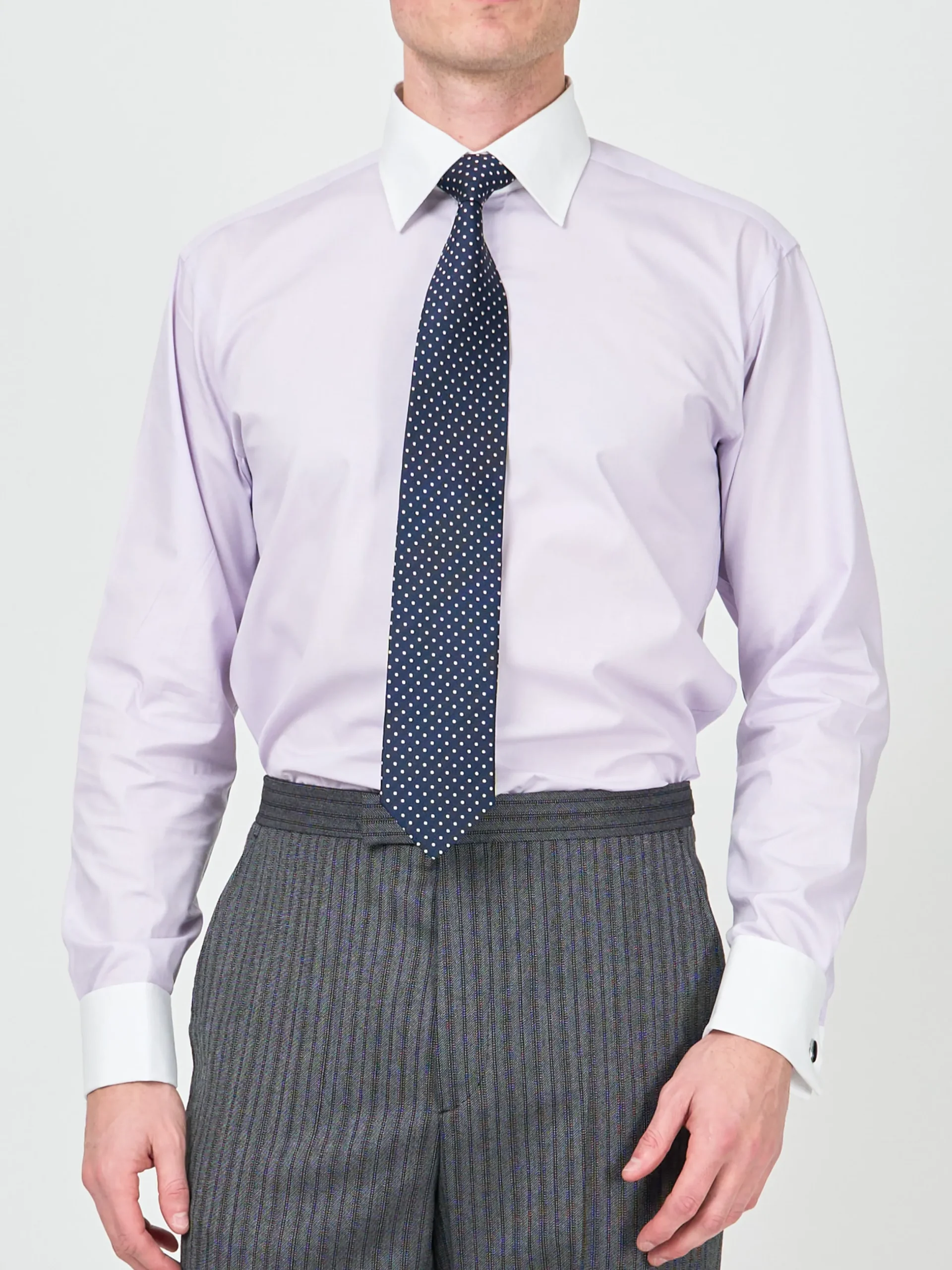 Favourbrook Lilac/White Steed Cotton Gatsby Shirt- Shirts