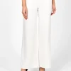 Favourbrook Lounge Trousers leg Ivory Herringbone Crease Resist Linen-Women Trousers & Jumpsuits | Trousers