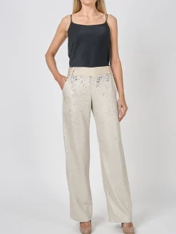 Favourbrook Lounge Trousers Oyster Mini Sequins-Women Eveningwear | Eveningwear