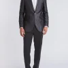 Favourbrook Midnight Plum Carlton Paisley Newport Dinner Jacket- Eveningwear | Occasionwear