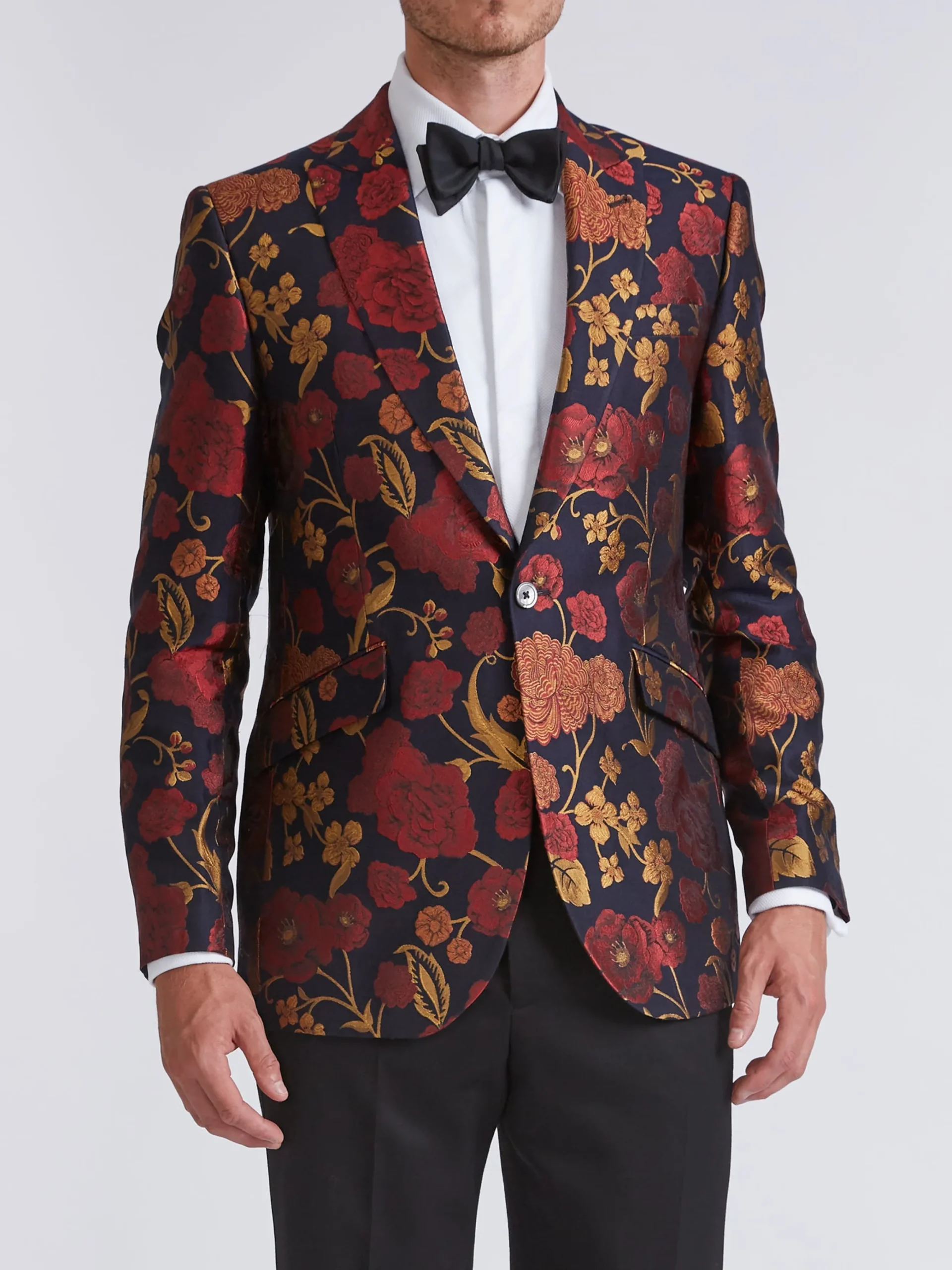 Favourbrook Midnight Red Winnington Newport Jacket- Eveningwear | Dinner Jackets