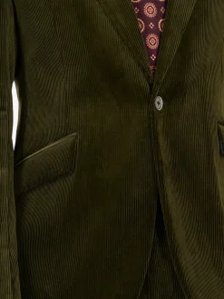 Favourbrook Moss Green Hatfield Cord Newport Jacket- Suits
