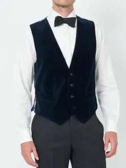 Favourbrook Multi Blanchard Cotton Single Breasted 4 Button Waistcoat- Waistcoats | Single Breasted Waistcoats