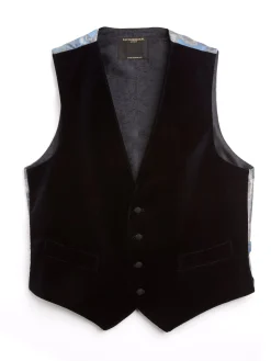 Favourbrook Multi Blanchard Cotton Single Breasted 4 Button Waistcoat- Waistcoats | Single Breasted Waistcoats