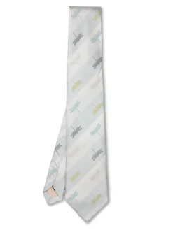 Favourbrook Multi Dragonfly Silk Tie- Ties