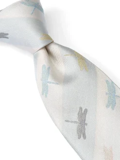 Favourbrook Multi Dragonfly Silk Tie- Ties