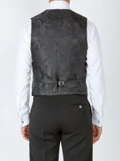 Favourbrook Multi Dunrobin Wool Single Breasted 6 Button Ticket Pocket Waistcoat- Waistcoats | Evening Waistcoats