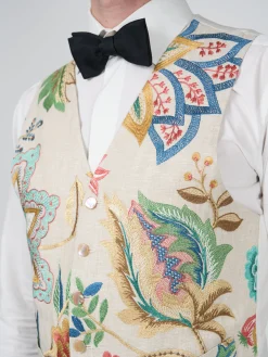 Favourbrook Multi Fulford Single Breasted 6 Button Waistcoat- Waistcoats | Single Breasted Waistcoats