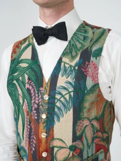 Favourbrook Multi Parbrook Single Breasted 6 Button Waistcoat- Waistcoats | Single Breasted Waistcoats