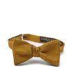 Favourbrook Mustard Douppion Silk Bow Tie- Bow Ties