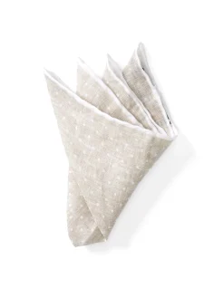 Favourbrook Natural Milford Spot Handkerchief- Pocket Squares