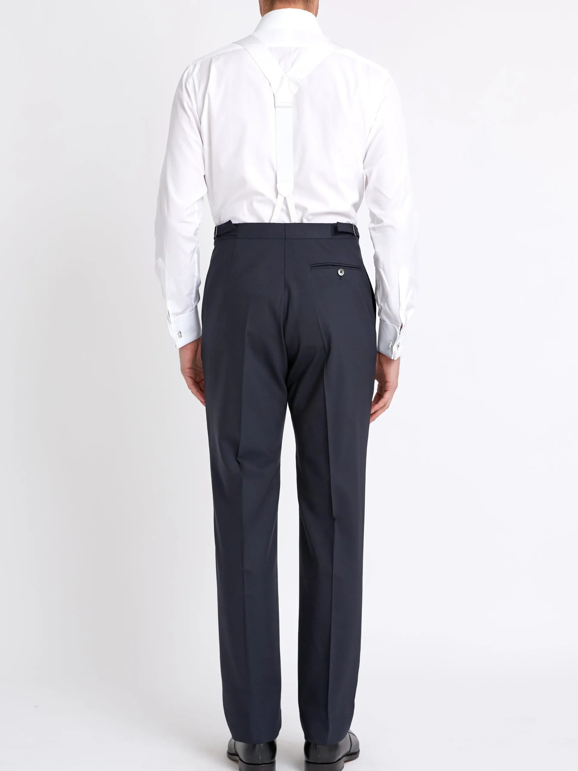 Favourbrook Navy Ascot High Waisted Flat Front Trouser- Royal Ascot | Wedding Attire