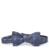 Favourbrook Navy Chartwell Silk Bow Tie- Bow Ties