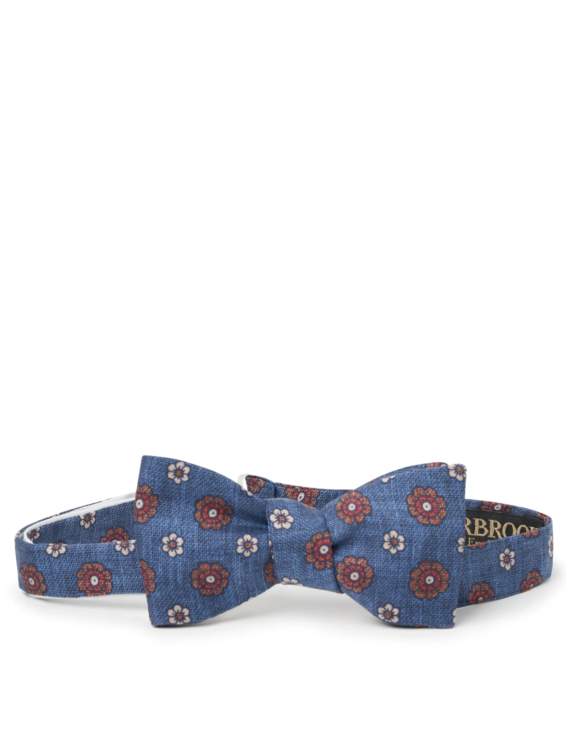 Favourbrook Navy Chartwell Silk Bow Tie- Bow Ties