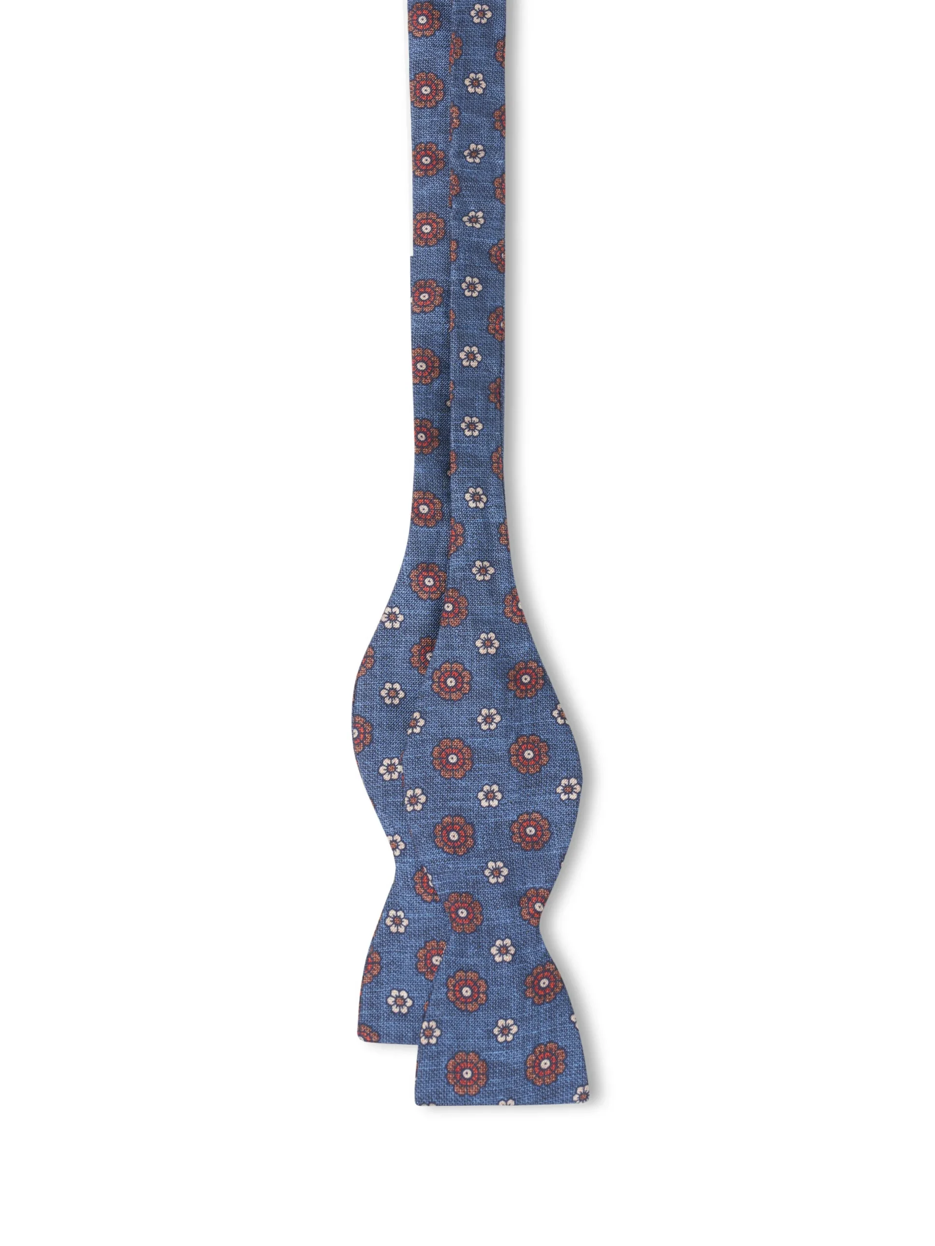Favourbrook Navy Chartwell Silk Bow Tie- Bow Ties