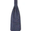 Favourbrook Navy Chartwell Silk Cravat- Scarves & Cravats